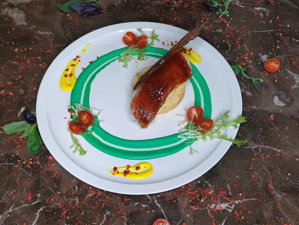 Филе палтуса. Меню ресторана Астро Плаза