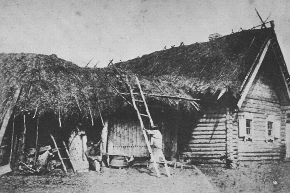 В.А. Каррик, «Изба в районе Средней Волги», 1870-е.