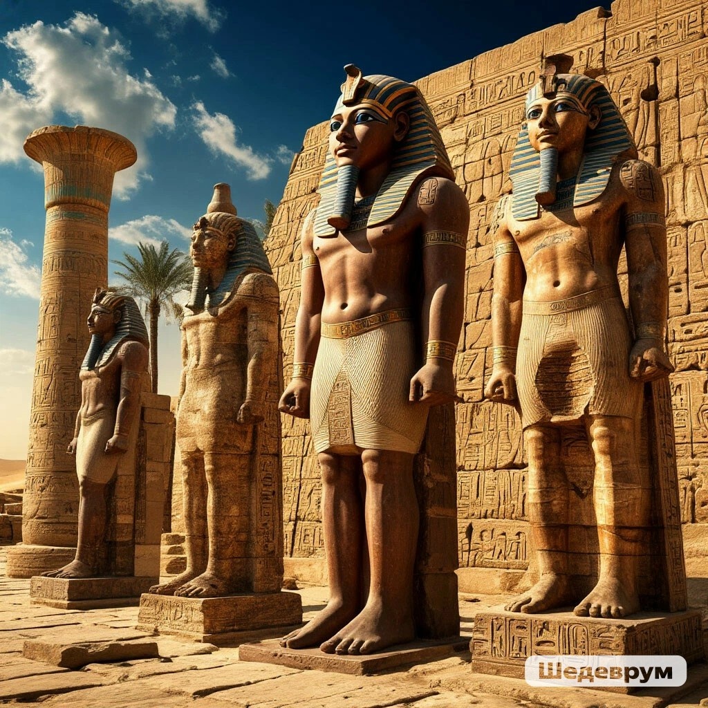 Изображение ИИ Шедеврум на тему Храма Анубиса.