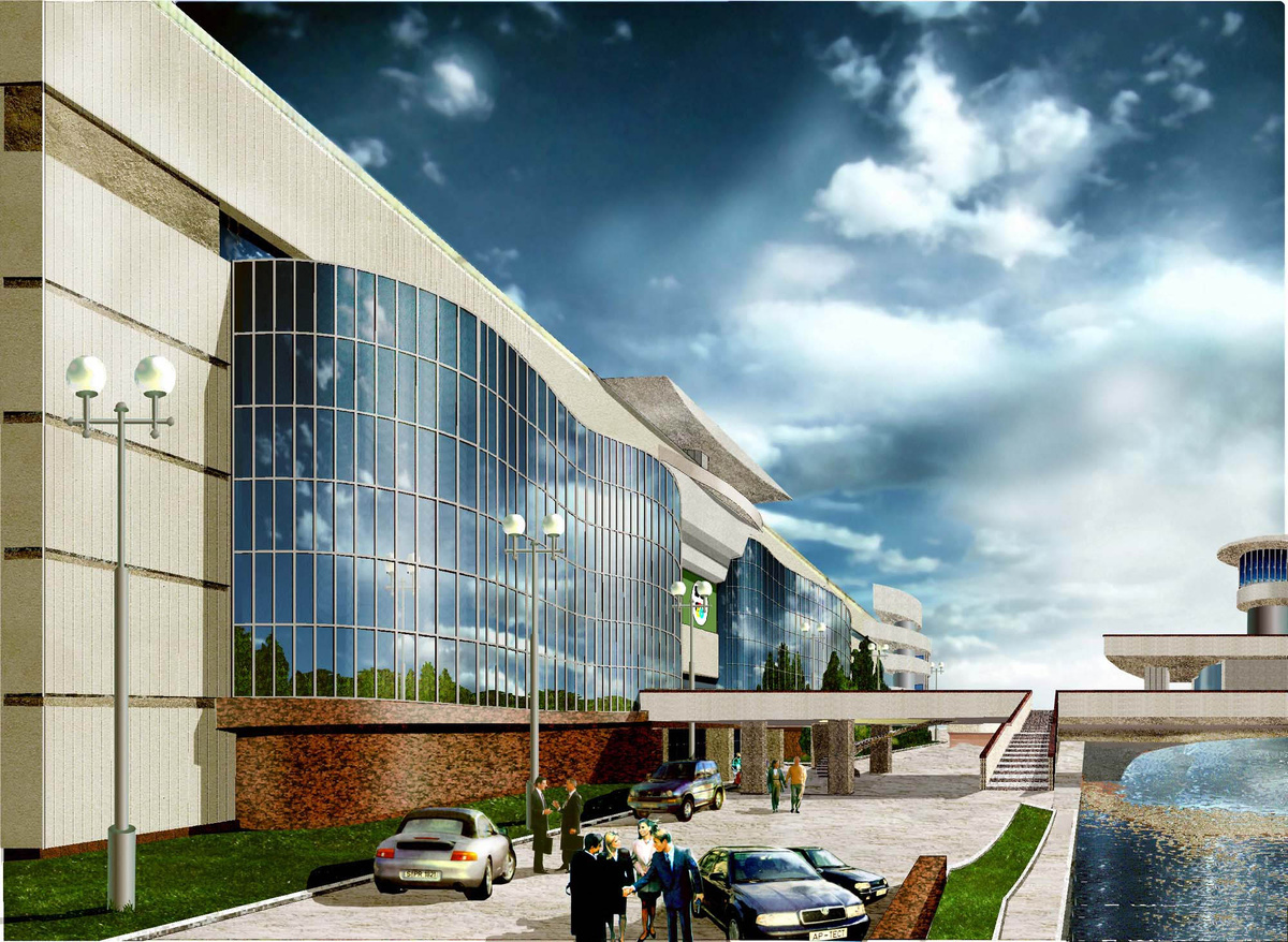 Вариант фасадов в процессе проектирования