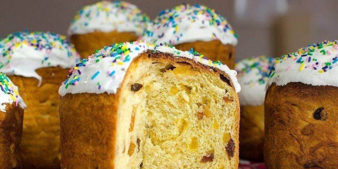 Рецепт пасхального кулича: Пышный пасхальный кулич.