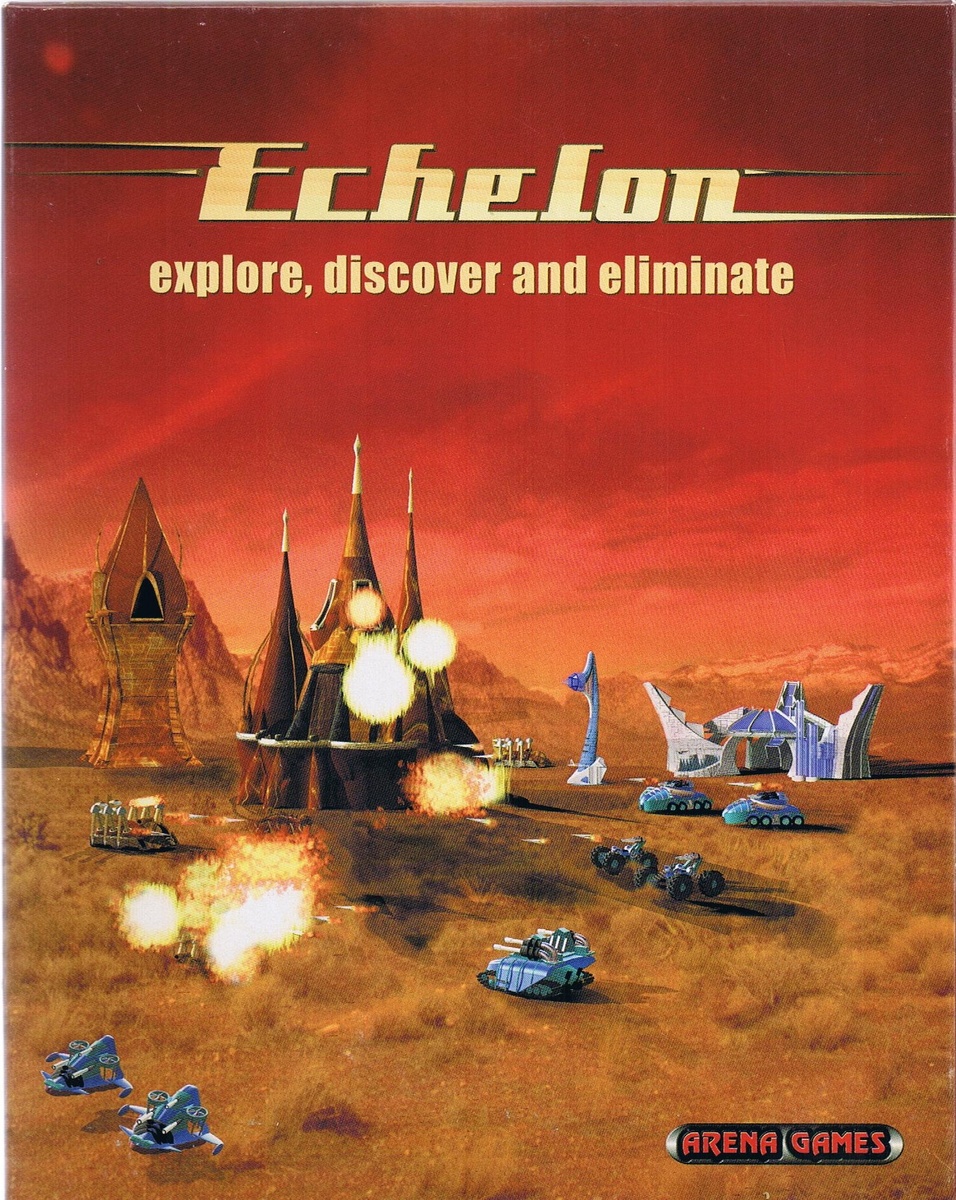 Обложка компьютерной игры Echelon, официальная, зарубежная версия