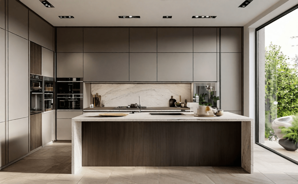    Дизайн кухни в стиле минимализм Keri