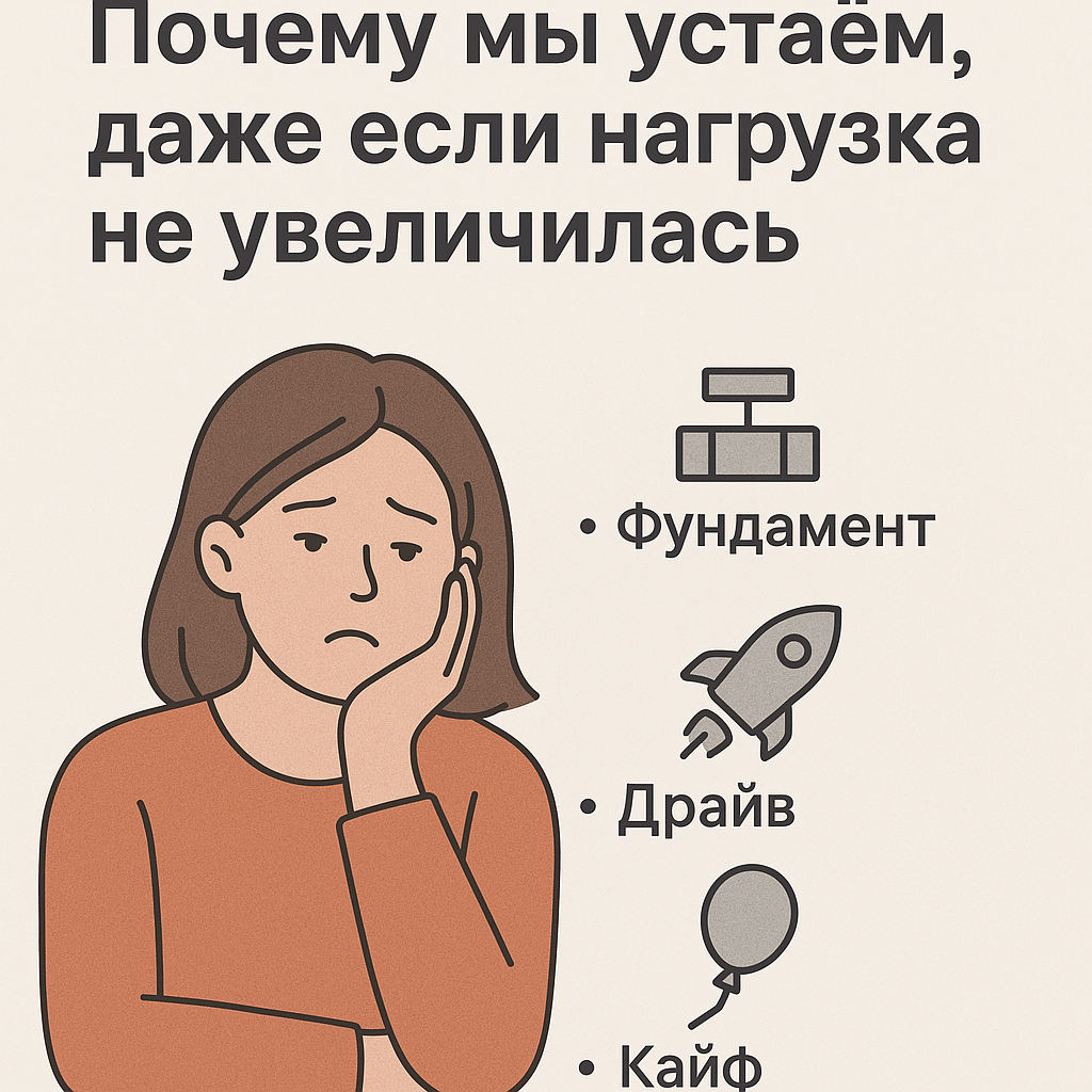 Почему мы устаем, даже если нагрузка не увеличилась