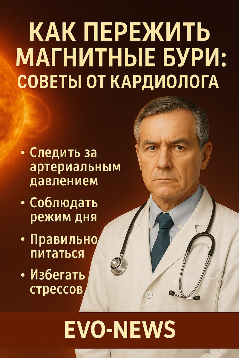 🔸 Как пережить магнитные бури — советы от кардиолога.