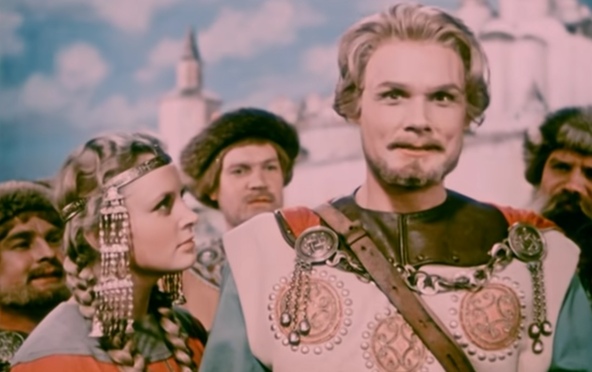 Кадр из фильма-сказки «Садко», производство киностудии «Мосфильм», режиссёр Александр Птушко, 1952 г.