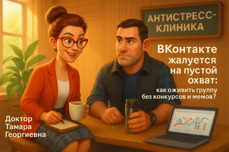    ВКонтакте жалуется на пустой охват: как оживить группу без конкурсов и мемов? Оксана Солдатова