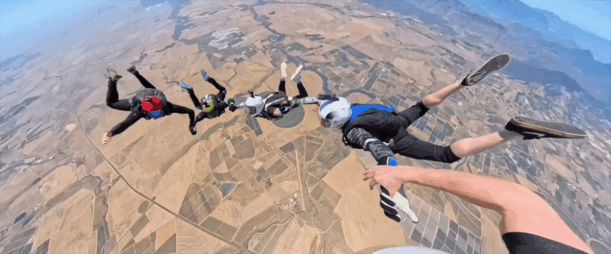 Наш первый прыг