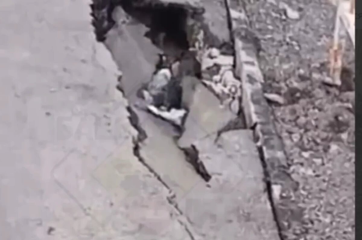    В Уфе снова зафиксировали несколько случаев провала грунта