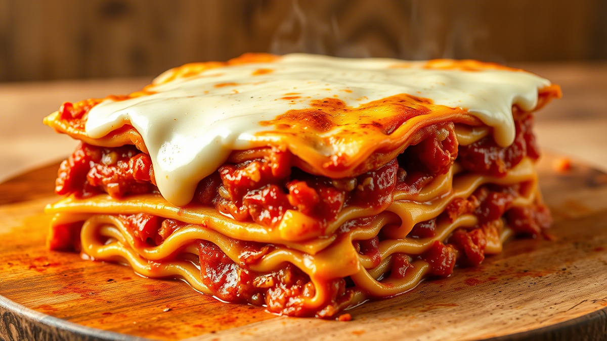 Лазанья с бешамелем