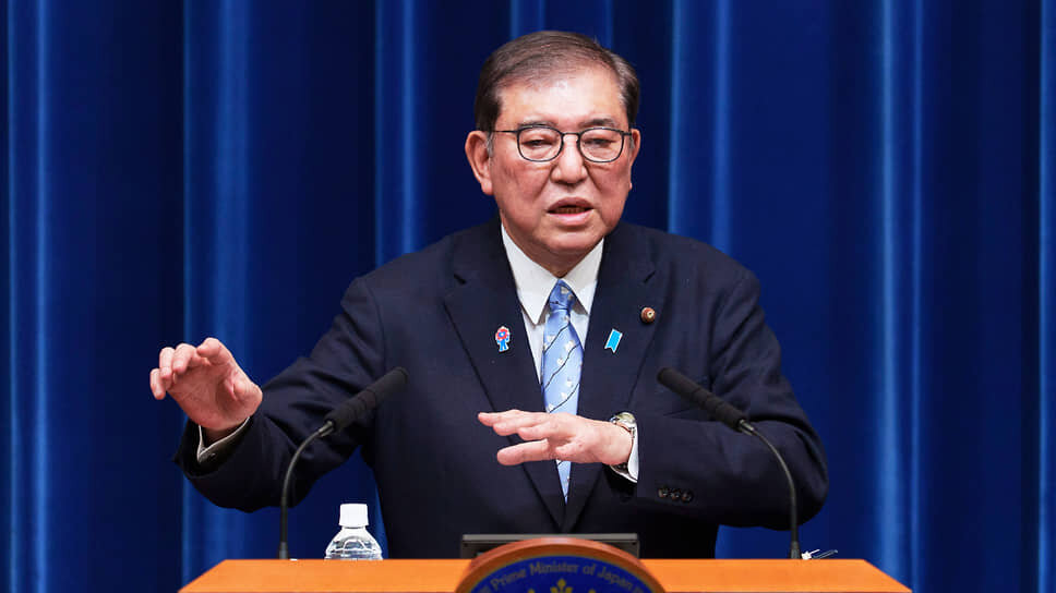 Премьер-министр Японии Сигэру Исиба.📷Фото: Nicolas Datiche / Pool Photo / AP