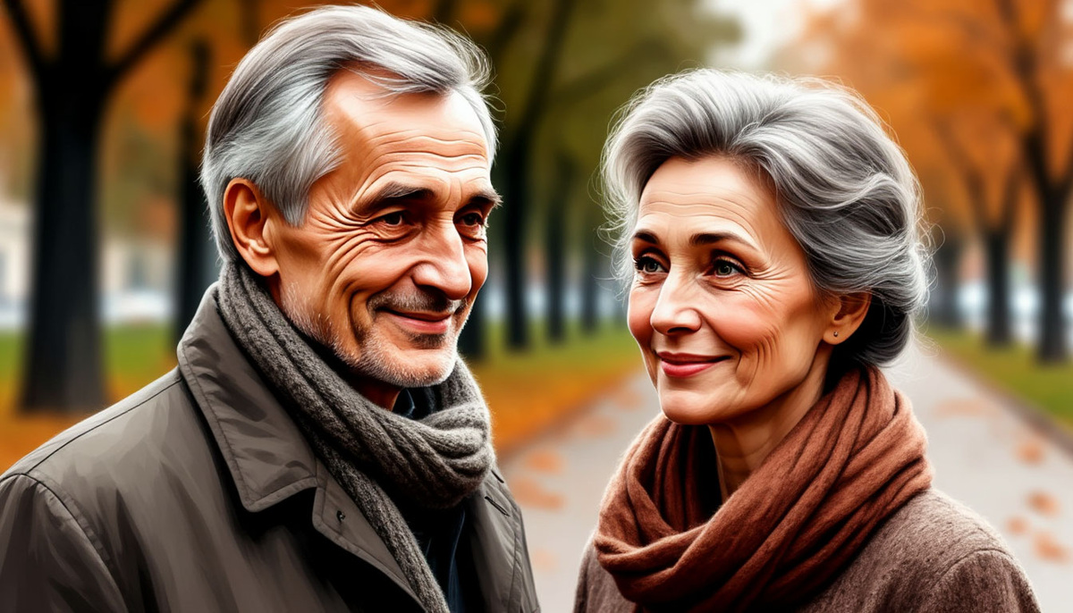 Встреча в парке осенью