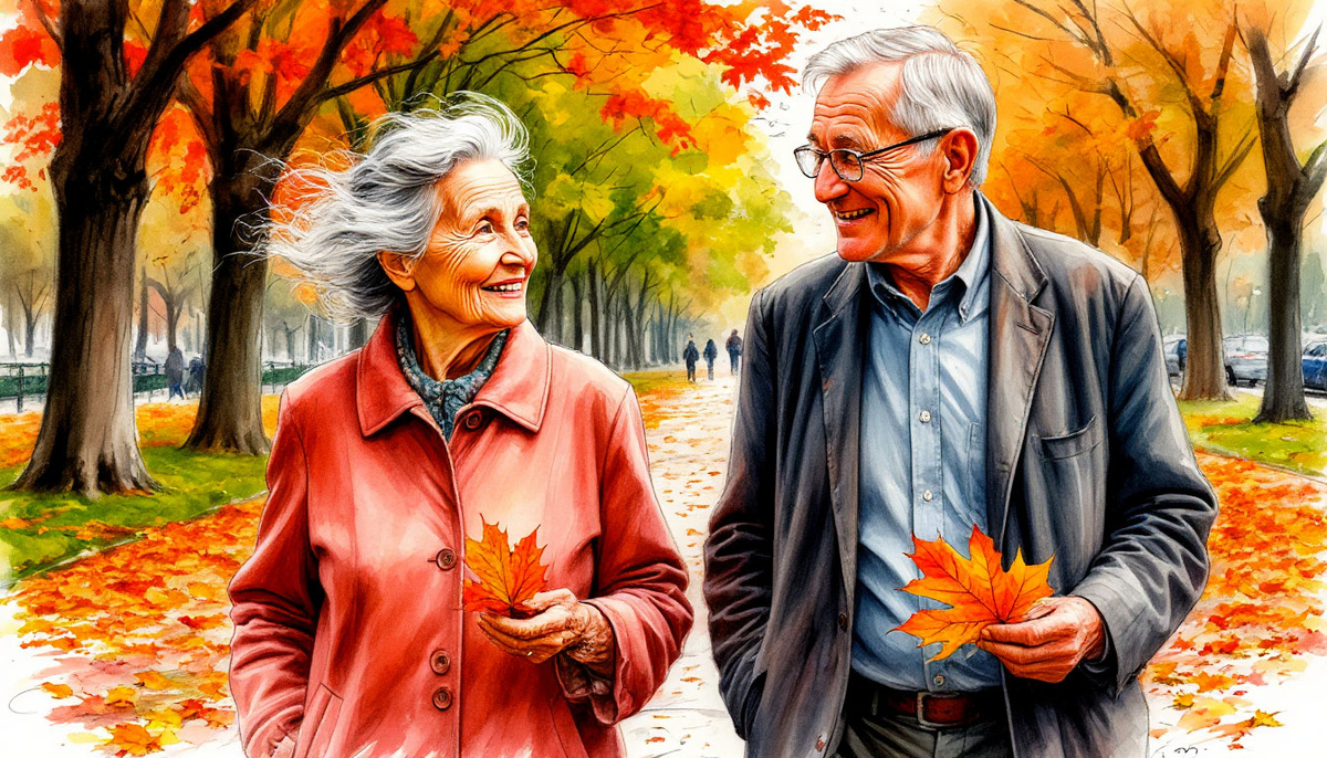 Прогулка по осеннему парку
