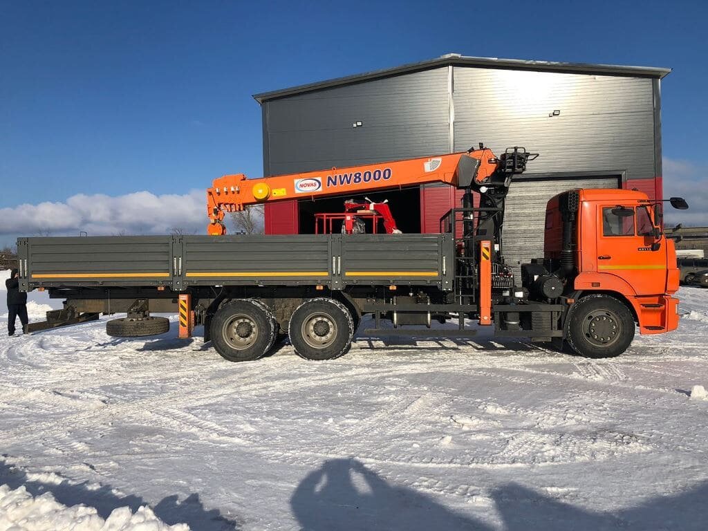 Кран-манипулятор NOVAS на шасси КАМАЗ 65115