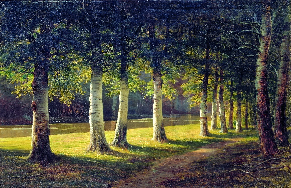 М. К. Клодт. "Березовая аллея". 1890-е гг.