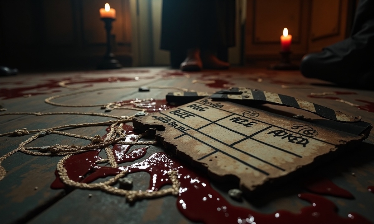 Клаппер, лежащий среди оккультных символов, — что-то пошло не так.