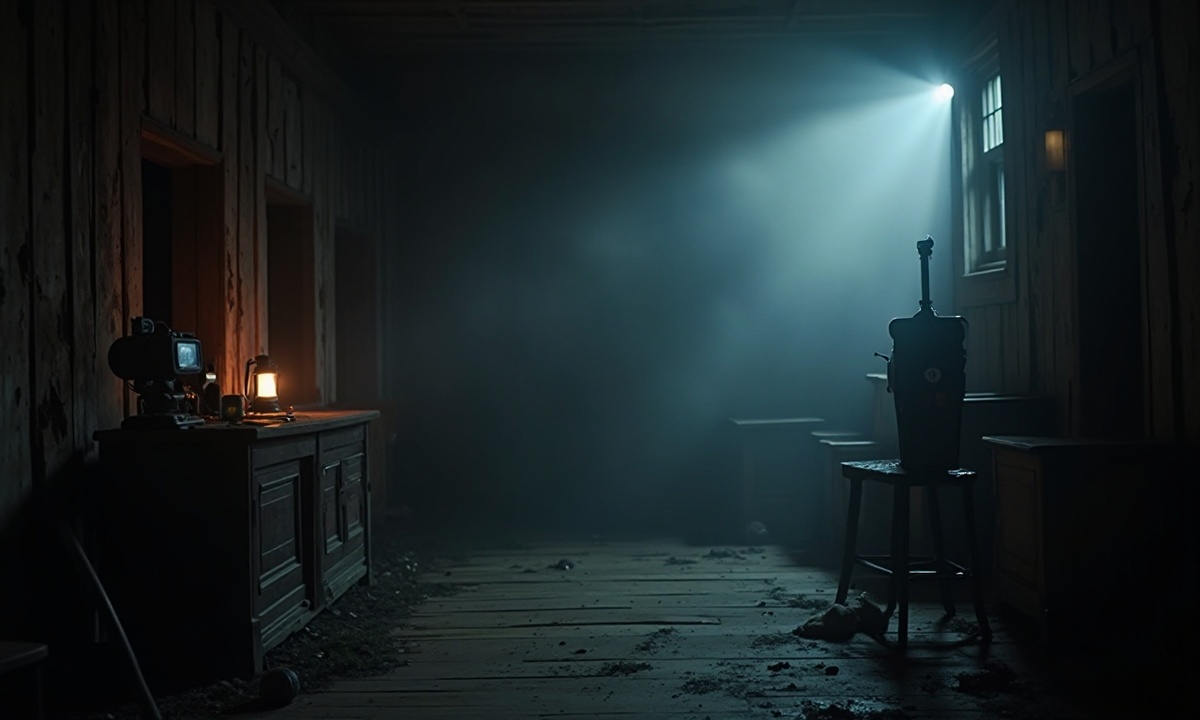 Тёмный съёмочный павильон, где оживают кошмары.