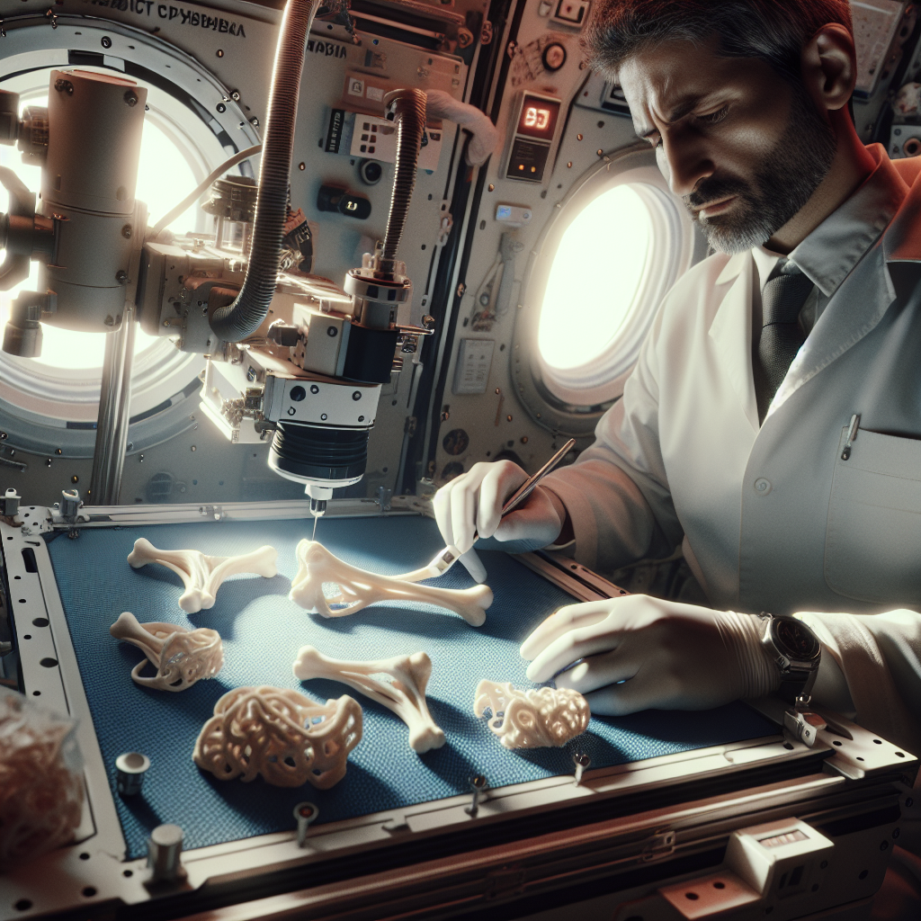 Космическая хирургия: печать костей на орбите Земли