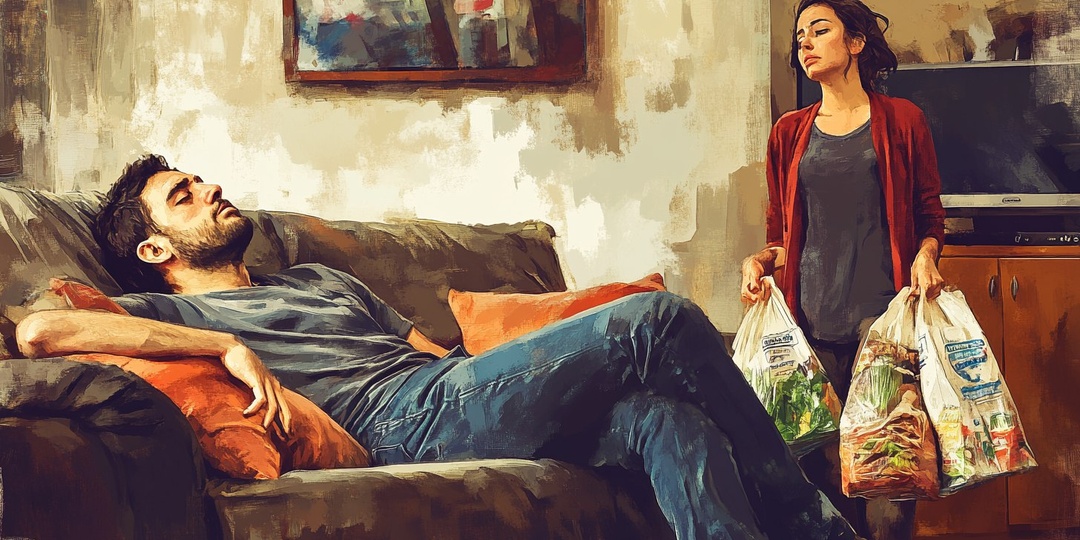 Зато свой мужик... на диване