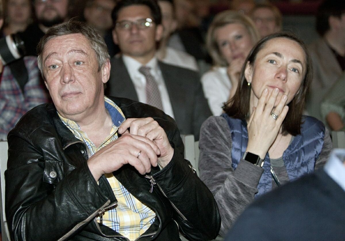 Михаил Ефремов и его жена Софья Кругликова