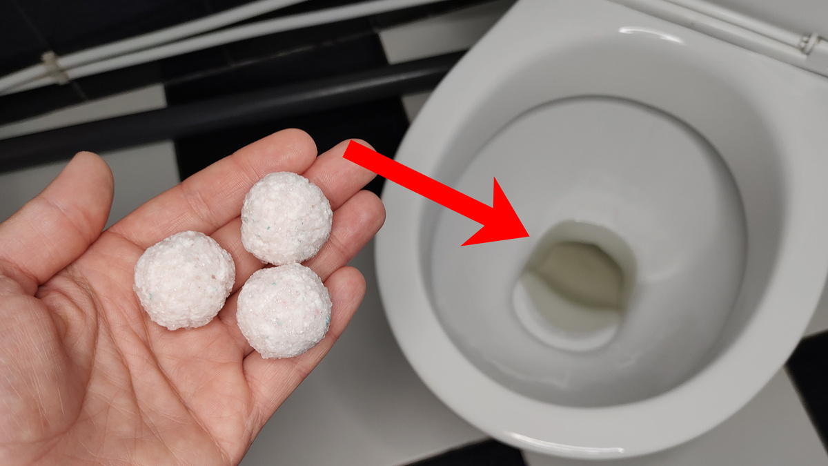 Как сделать шарики для унитаза