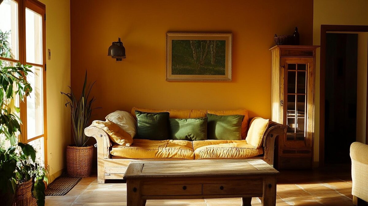 1. Природные охристые тона: уют и тепло