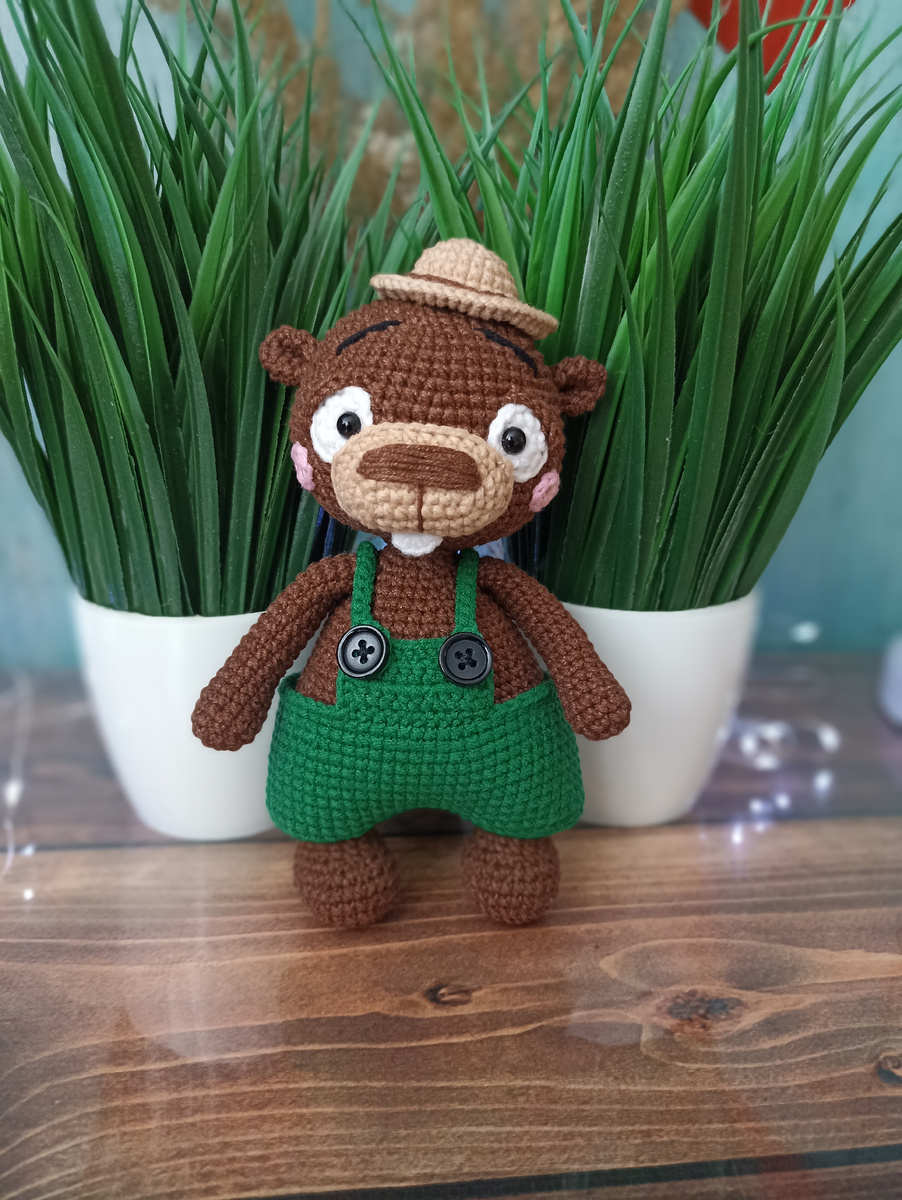 Милый бобрик ( #вяжукрючком ) 