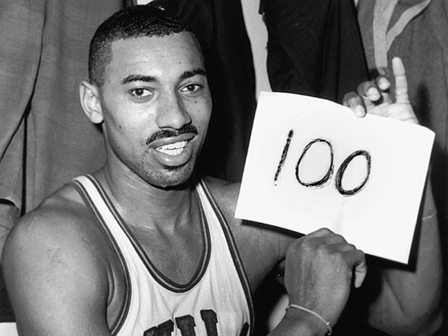 Уилт Чемберлен, 1962 год — один из самых знаменитых рекордов НБА: 100 очков за один матч