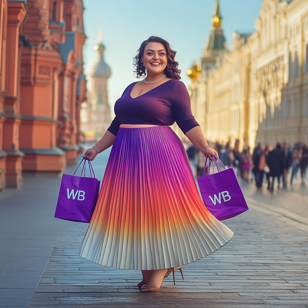 Юбка плиссе миди