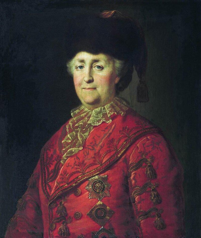 Михаил Шибанов. Екатерина Вторая в дорожном костюме, 1787 год