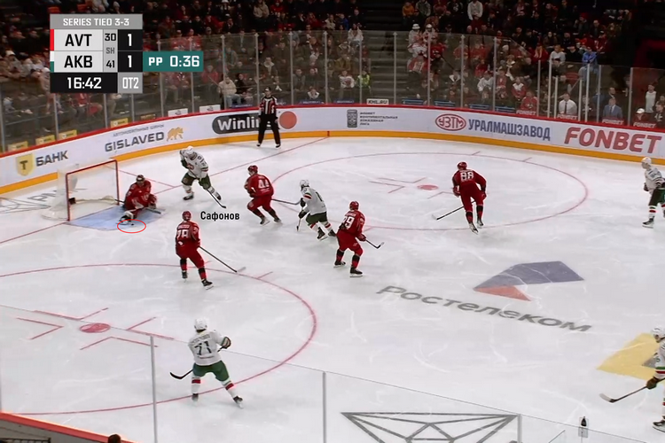    Скриншот: трансляция КХЛ ТВ