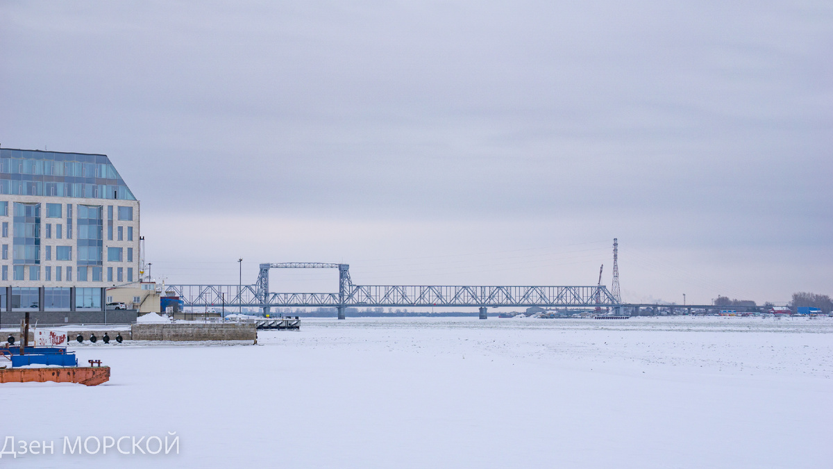 Северодвинский мост в Архангельске. 27 февраля 2025 г.