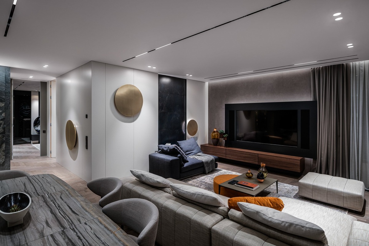 Группы освещения в современном интерьере, трековые светильники Центрсвет