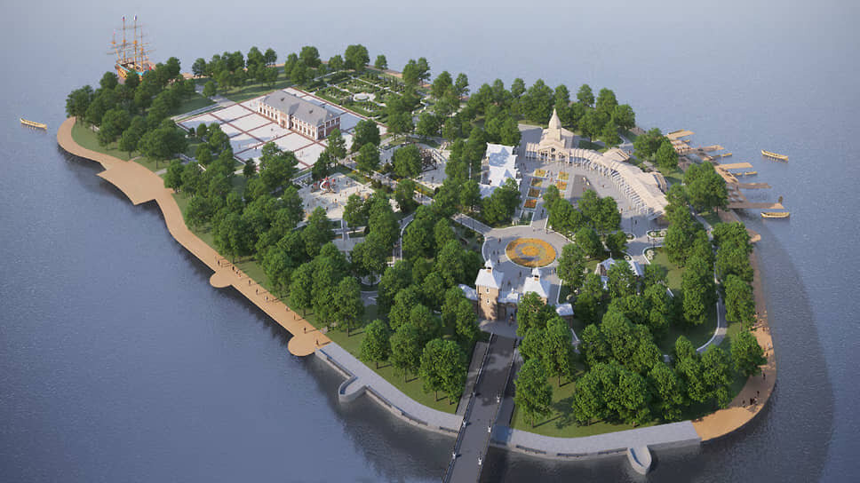 Историко-культурный парк «Петровский остров». Рендер.📷Фото: Правительство Воронежской области
