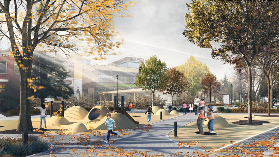 Проект детской площадки на улице Карла Маркса.📷Фото: Городская администрация Воронежа