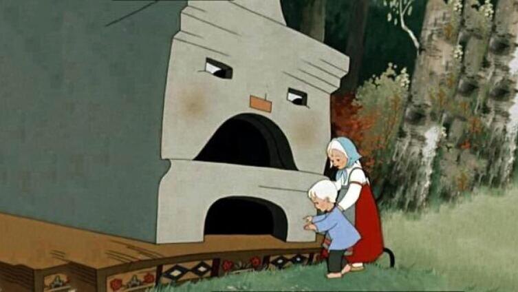    Кадр из мультфильма «Гуси-лебеди», студия «Союзмультфильм», 1949 г.