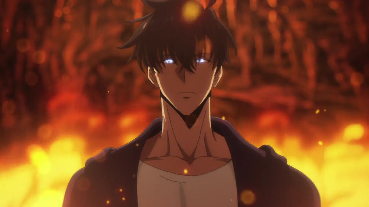 Кадр из аниме «Поднятие уровня в одиночку»   📷