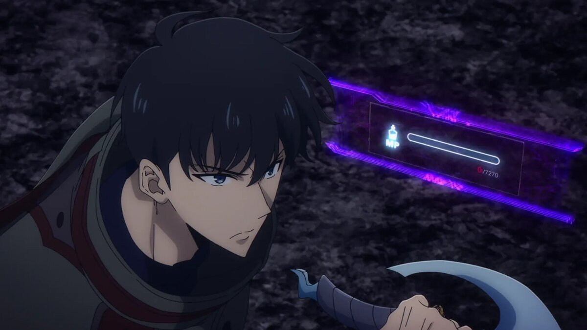 Кадр из аниме «Поднятие уровня в одиночку»   📷