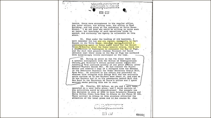    Загрязняющим агентом было вещество, делавшее сахар непереносимо горьким. Скриншот https://www.archives.gov/research/jfk/release-2025