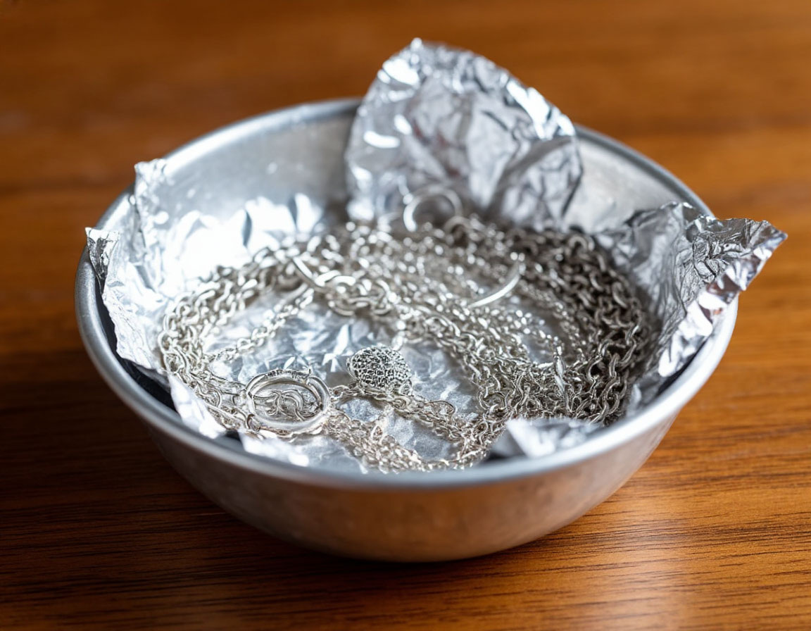 Чистка содой и фольгой