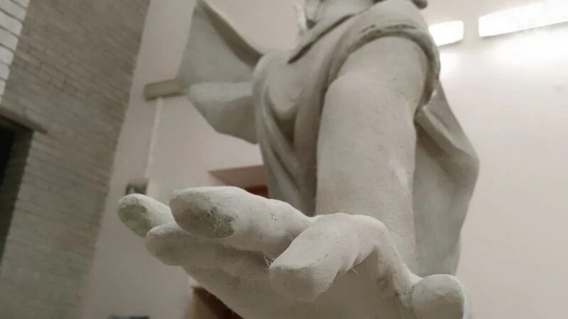     Скульптура меланжистки для парка. Из архива Константина Ганова.