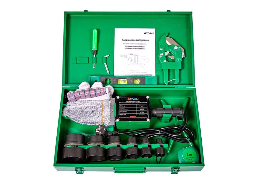 Комплект сварочного оборудования Otgon WM-1500W 20-63мм на сайте тепловоз.рф