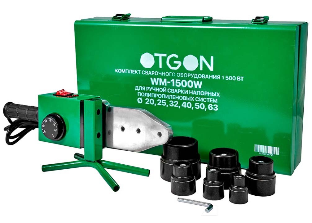 Комплект сварочного оборудования Otgon WM-1500W 20-63мм на сайте тепловоз.рф