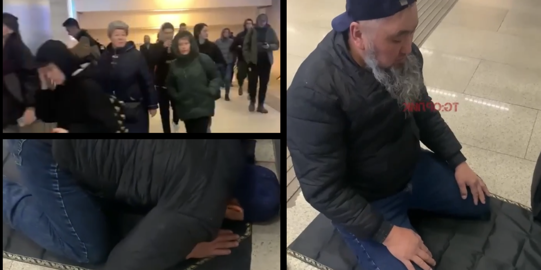 Мужчина не стерпел и присек намаз прямо в московском метро. К приезжему на подмогу прибежали женщины, как он их поставил на место.