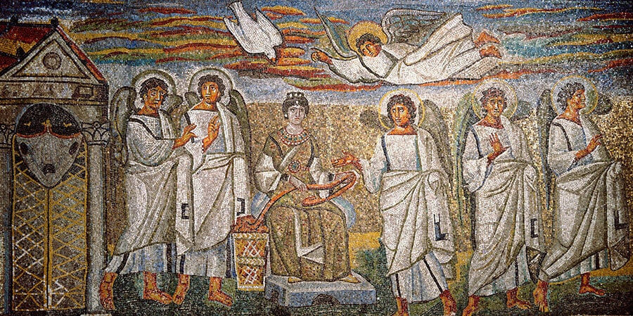 Мозаика на триумфальной арке в Санта-Марии-Маджоре