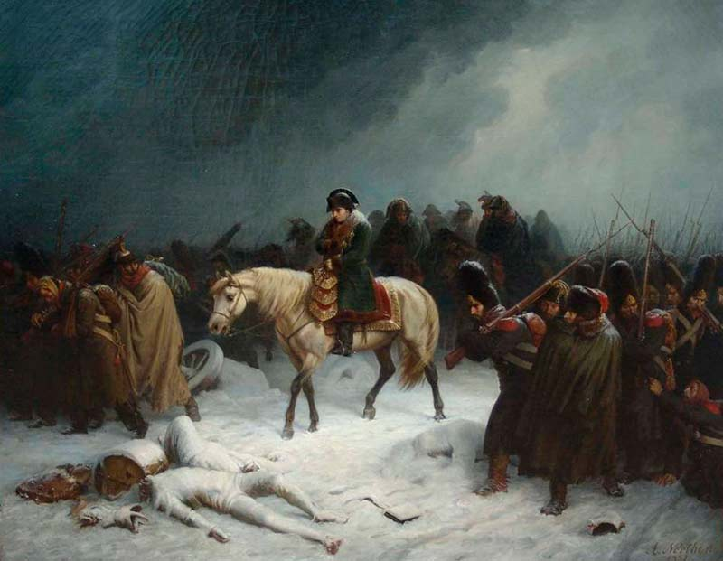«Отступление Наполеона из Москвы», автор Адольф Нортен (1851 год)