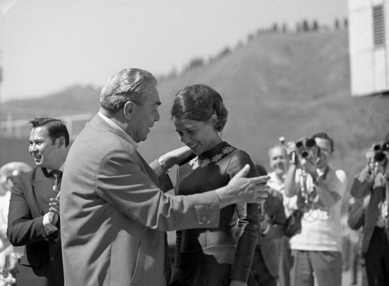 Леонид Ильич Брежнев и Ирина Роднина