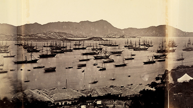 Гавань Гонконга, фотография Феличе Беато, 1860 год.
Фото предоставлено: Wellcome Collection