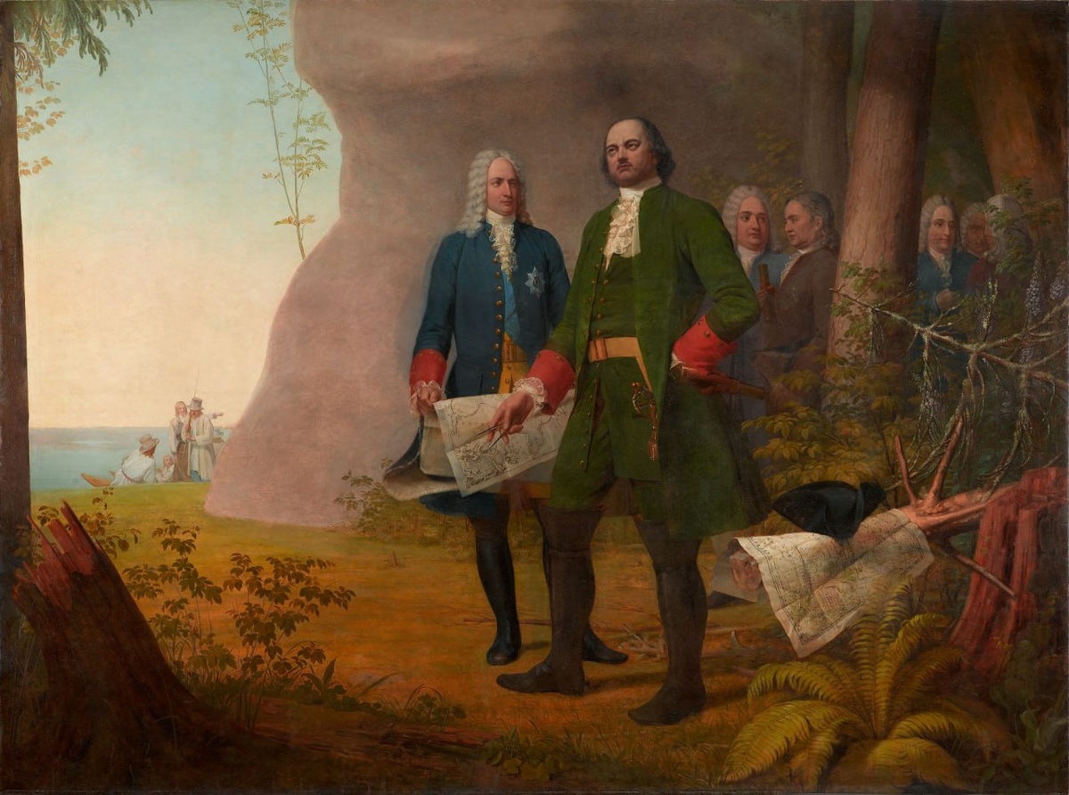 «Петр Великий. Основание Санкт-Петербурга» Алексей Венецианов, 1838, Третьяковская галерея, Москва