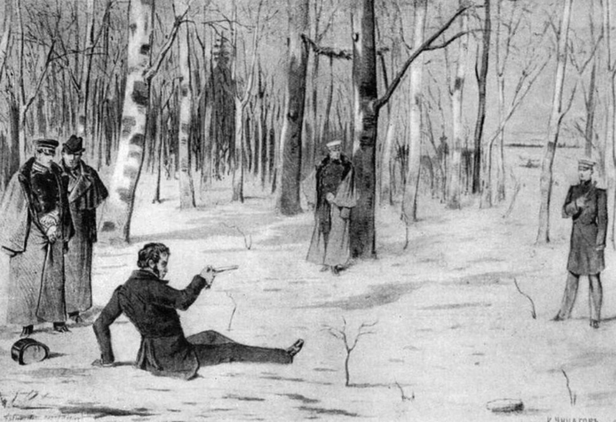 Константина Николаевича Чичагова (1849–1903) «Дуэль А. С. Пушкина с Ж. Дантесом»